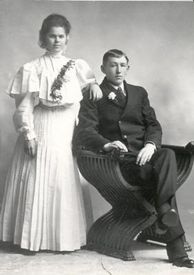 Martha Gregor and unidentified man