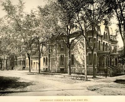 Southwest Corner Main and First Streets