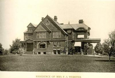 Residence of Mrs. F.A. Webster