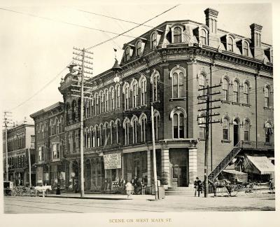 Scene on West Main Street