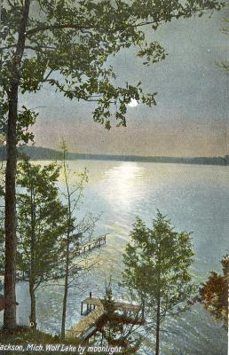 Wolf Lake (Night Scene - by Moonlight)