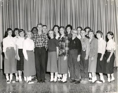 Larger Unidentified Student Group circa 1955
