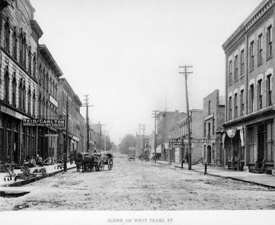 Scene on West Pearl Street