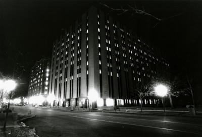Consumers Power office at night
