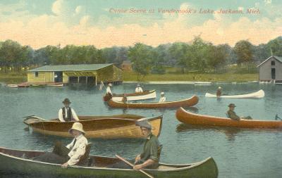 Vandercook Lake (Canoe Scene)