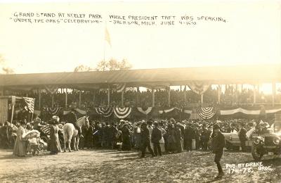 "Under the Oaks" Celebration ;President Taft Speaking at Keely Park