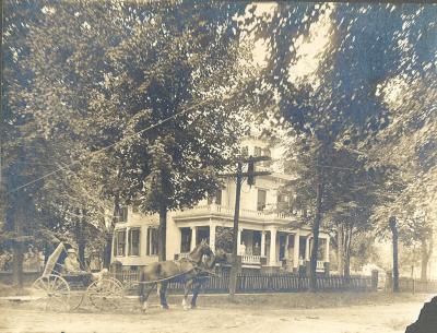 337 E. High St. C.W. Pelham Howard & Evalene in buggy