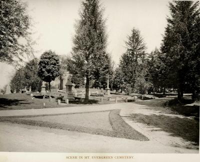 Scene in Mt. Evergreen Cemetery