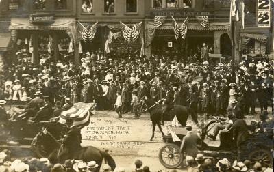 "Under the Oaks" Celebration Parade; Pres. Taft's Escort (Photo June 4, 1910)