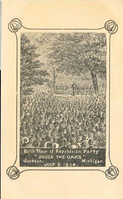 Birthplace of the Republican Party (Pen & Ink; 1854)