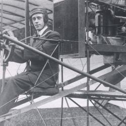 Unidentified Man in Airplane