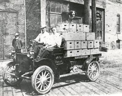 Adler Distributing Co. delivery truck