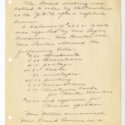 Minutes from January 1943 AAUW Jackson Board Meeting