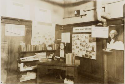 Jackson County Librarian Maud Grill at Jackson County Library Headquarters