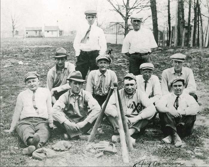Black and white group photo