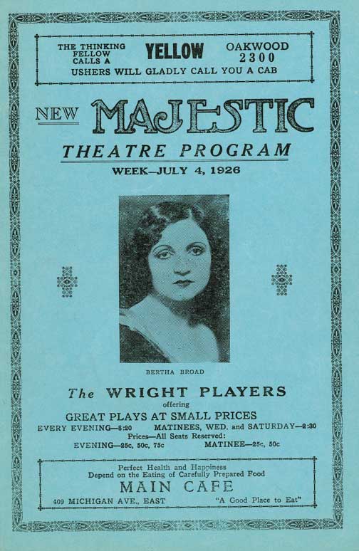 Theatre program cover